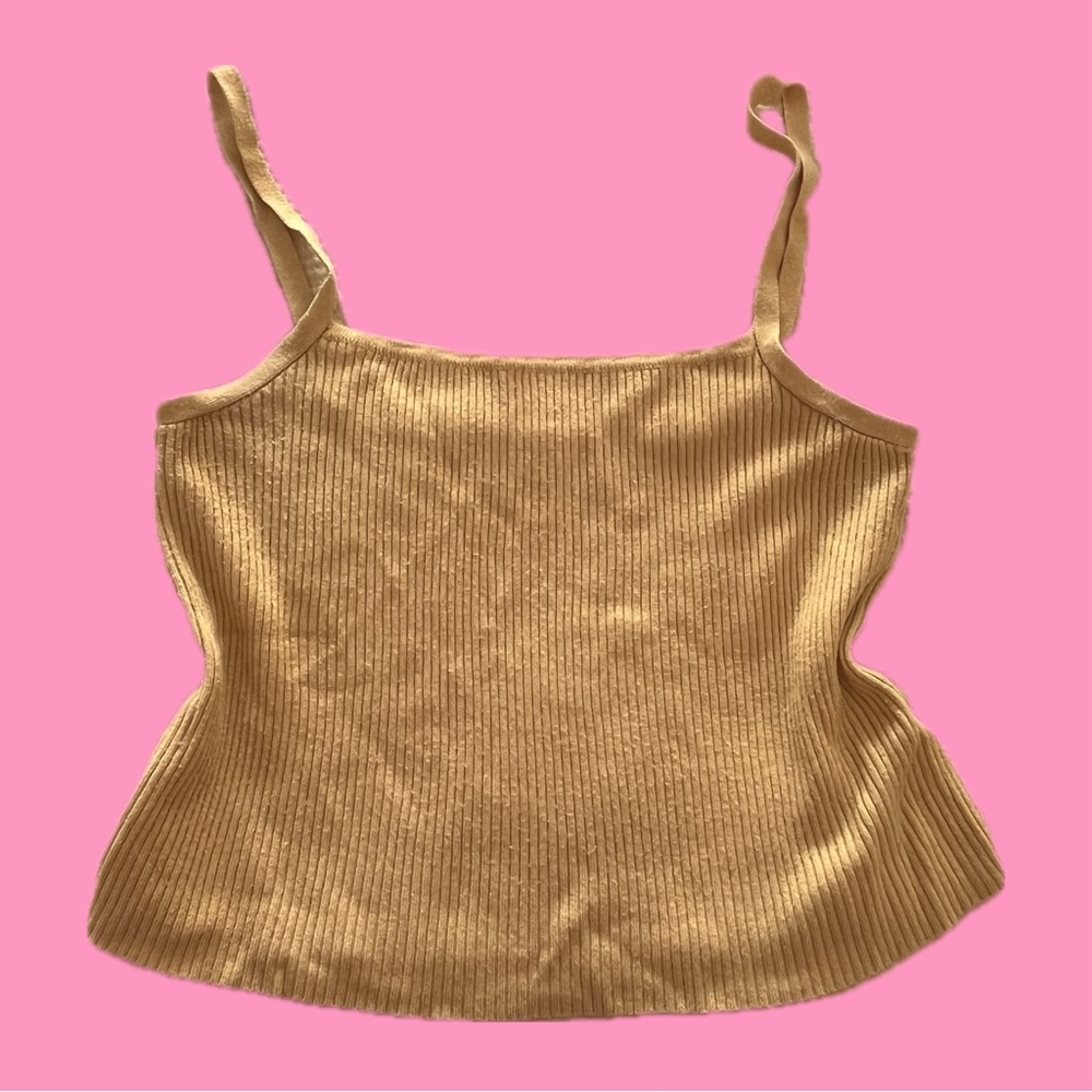 brandy melville yellow tank top